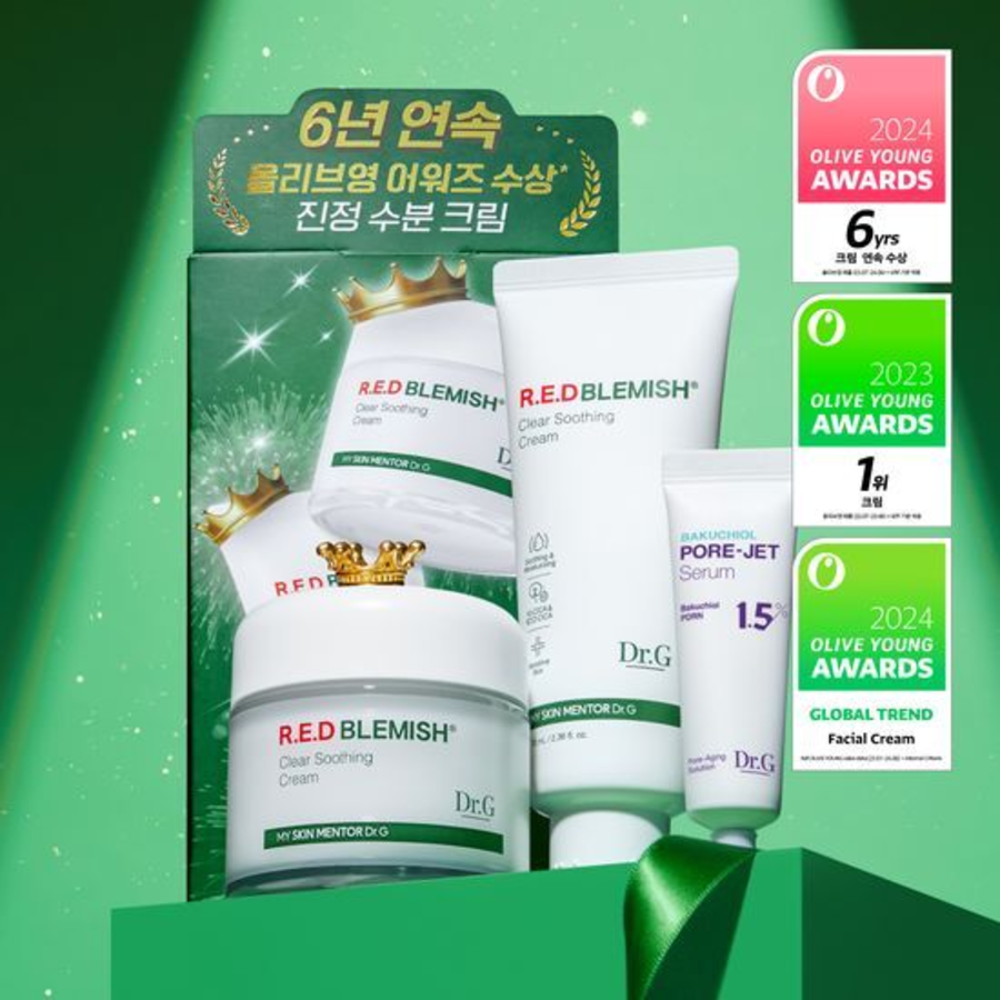 Dr.G Red Blemish лёгкий увлажняющий крем 70мл 1+1 Special Set