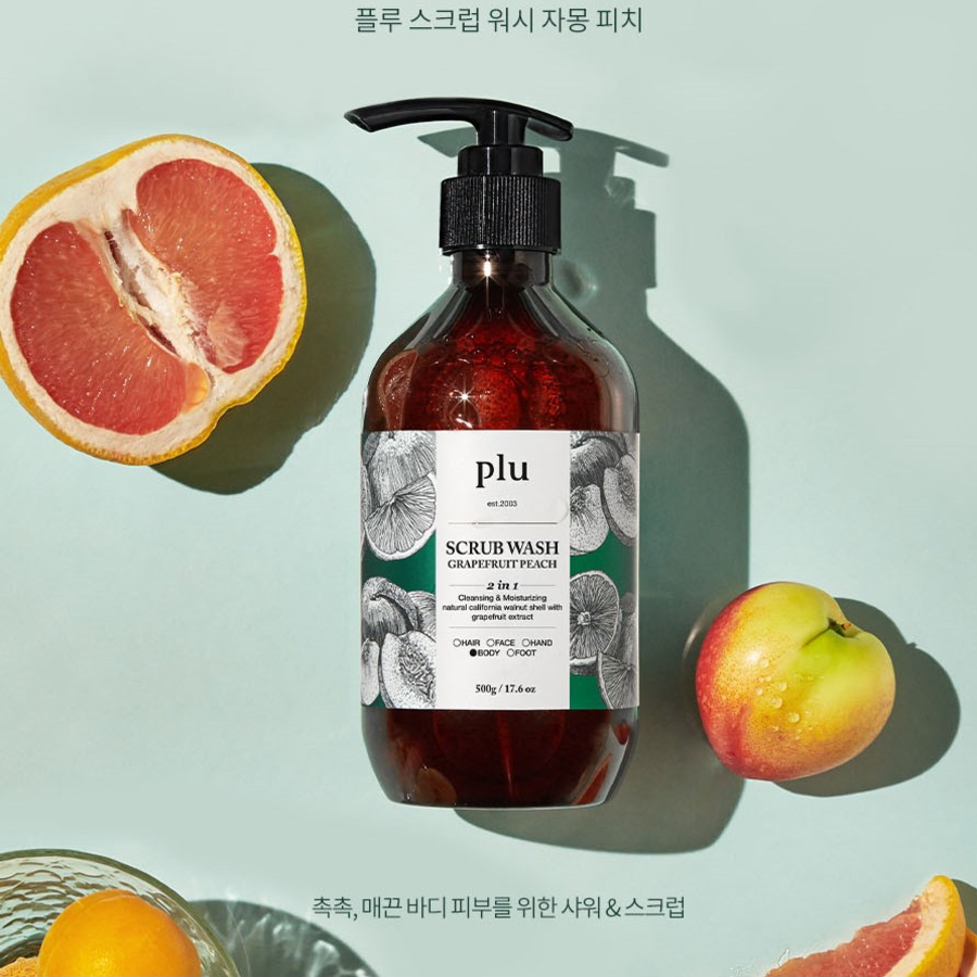 Скраб для тела с ароматом грейпфрута и персика, 500 г