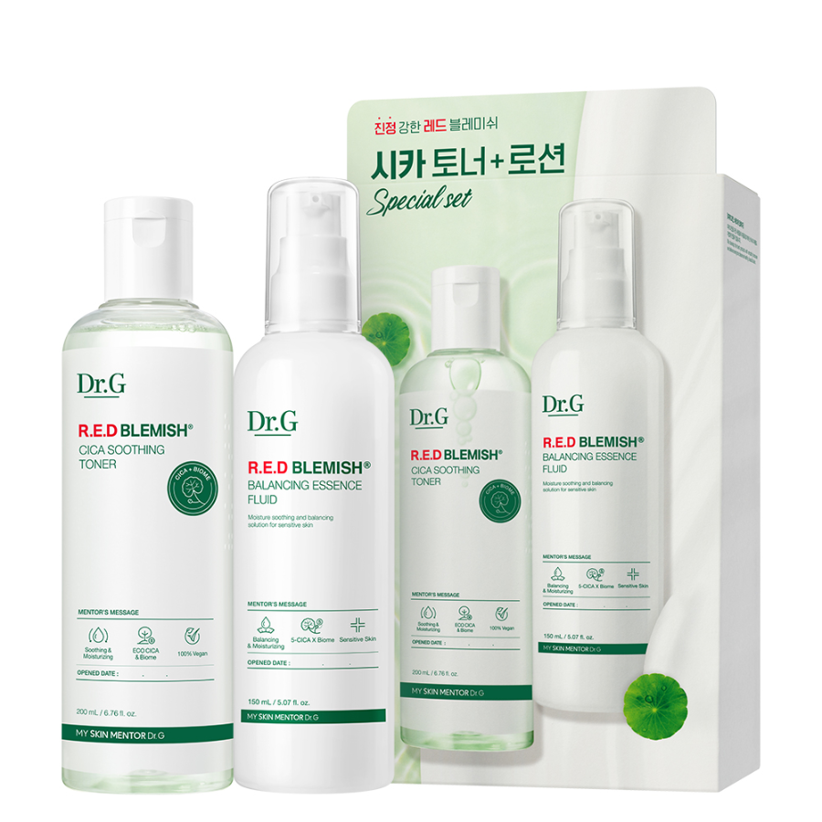 Dr.G Red Blemish Cica Тонер 200ml + Лосьон 150ml (набор)