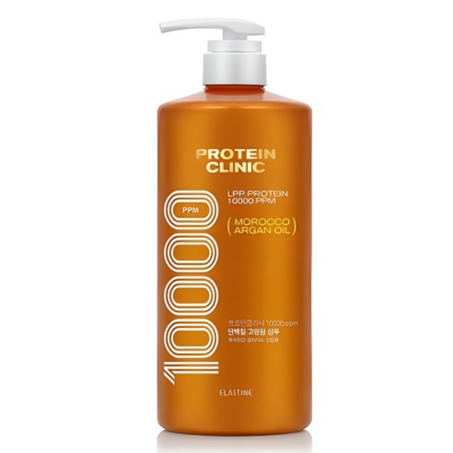 Elastin Protein Clinic 10000 марокканское аргановое масло протеин питательный шампунь цветочно-мускусный аромат, 1 л.