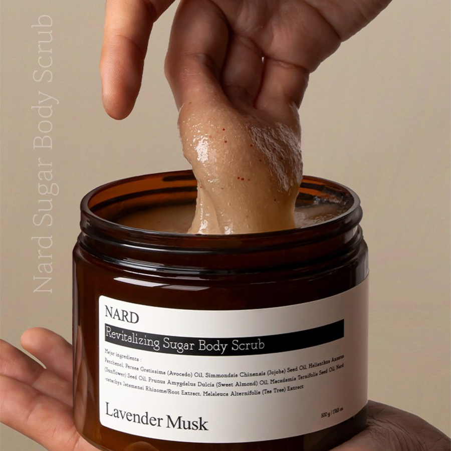 Восстанавливающий сахарный скраб для тела Nard Bouquet Garni с ароматом лаванды и мускуса, 500 г