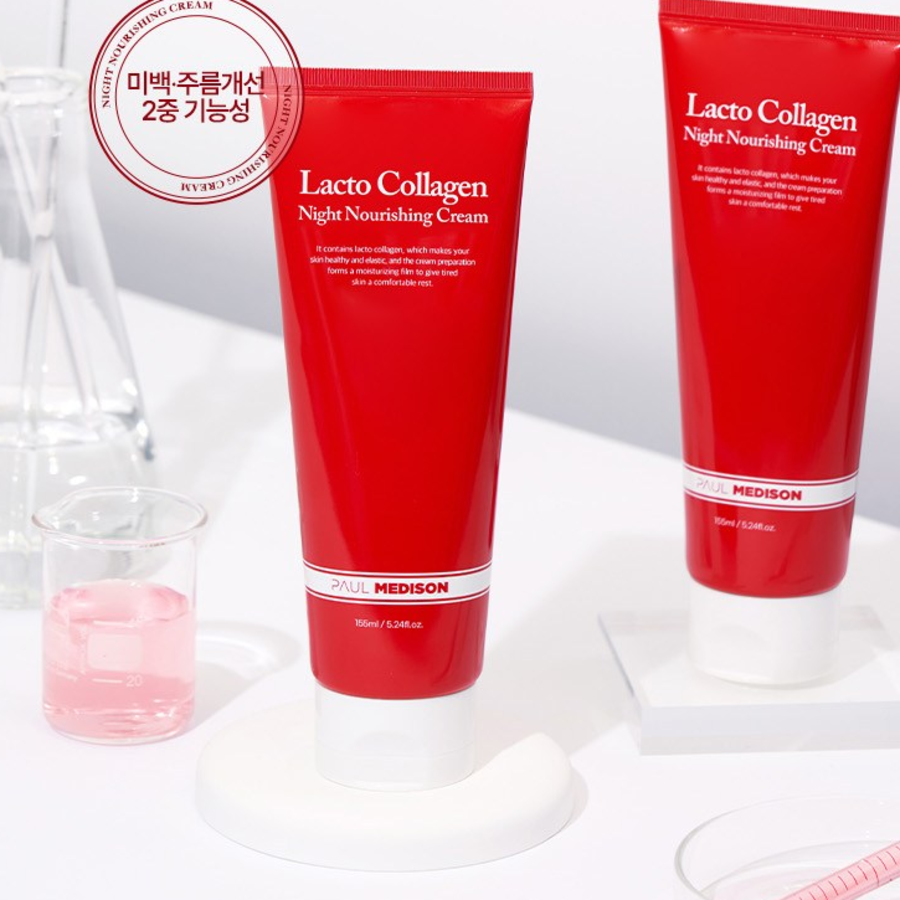 Ночной питательный крем с лакто-коллагеном Paul Medison, 155 мл