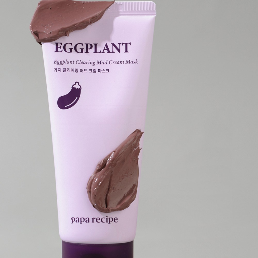 Очищающая грязевая крем-маска из баклажанов "PAPA RECIPE", 100 мл