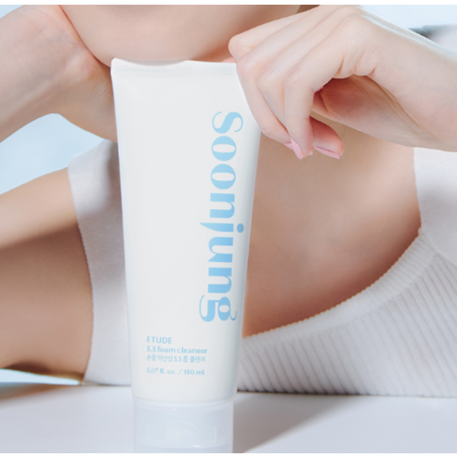 ETUDE SoonJung pH 5.5 Foam Cleanser – мягкая пенка для умывания, 150 мл