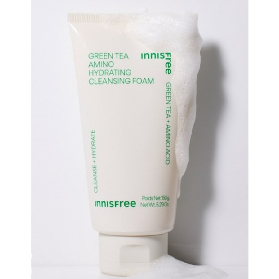 Увлажняющая пенка Innisfree New Green Tea Amino Hydrating Cleansing Foam, 150 г