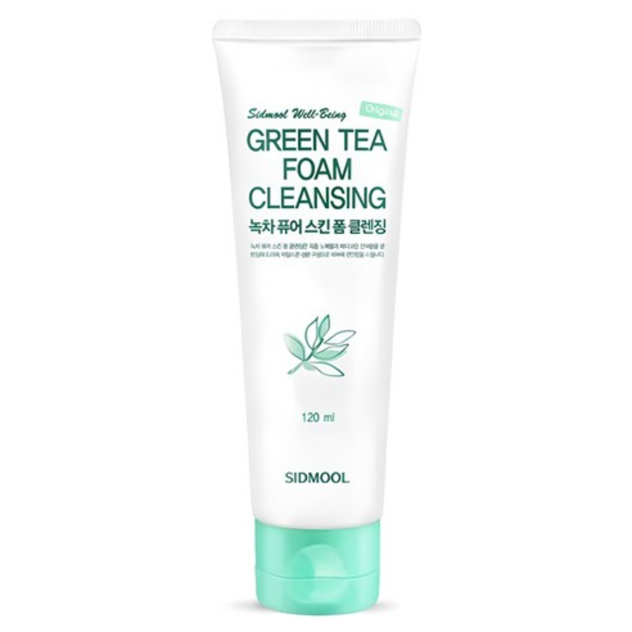 Очищающая пенка для умывания с зеленым чаем Sidmool, 120 мл