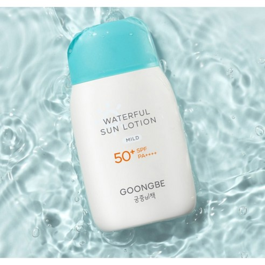 Детский солнцезащитный лосьон Gungjungbicheak Water full с мягким SPF50+ PA++++, 80 г