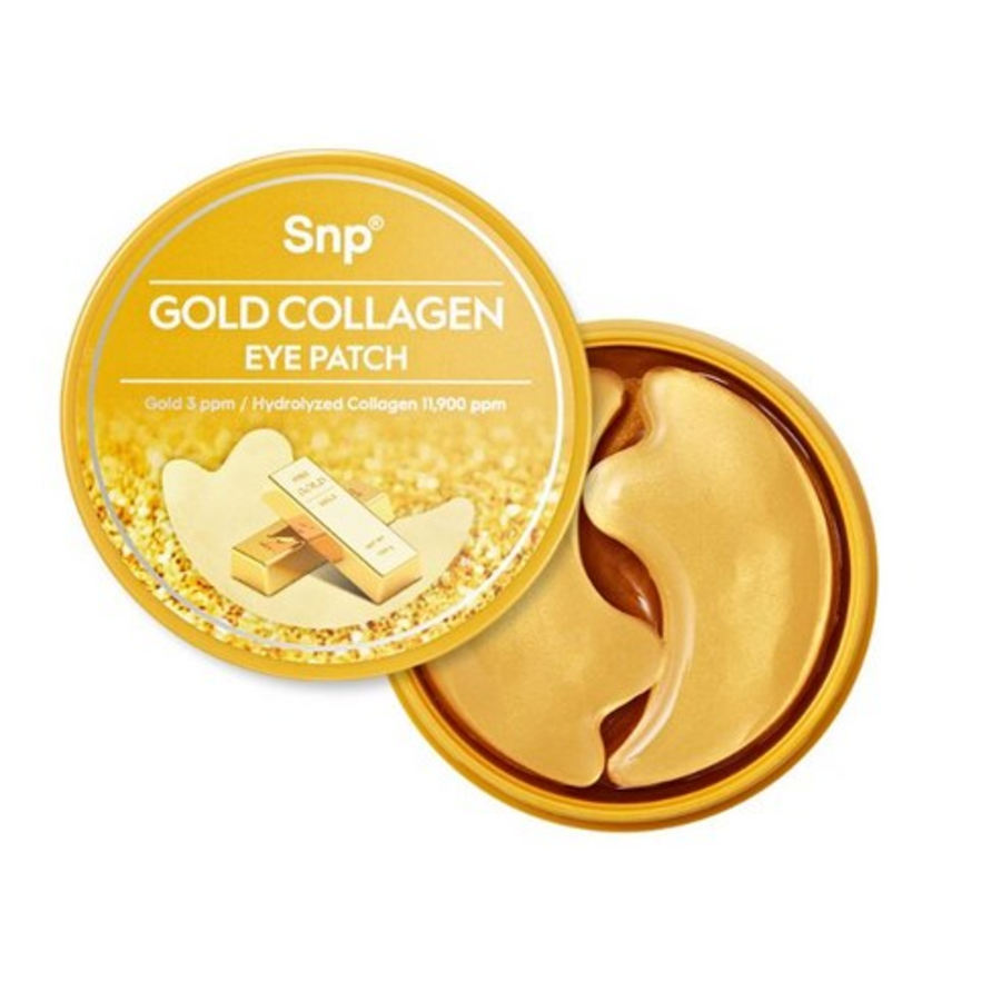 Коллагеновые пластыри SNP Gold для глаз, 60 штук, 1 упаковка