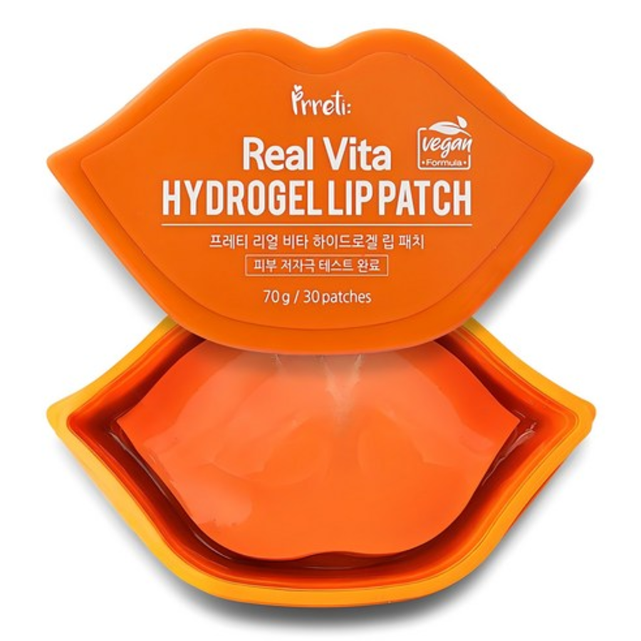 Гидрогелевые патчи для губ Pretty Real Vita, 30 штук, 1 упаковка