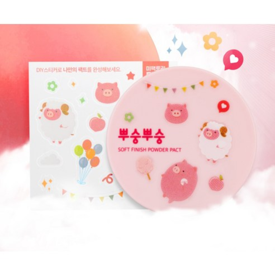 Мягкая пудра Me factory Pact 9 г, розовая