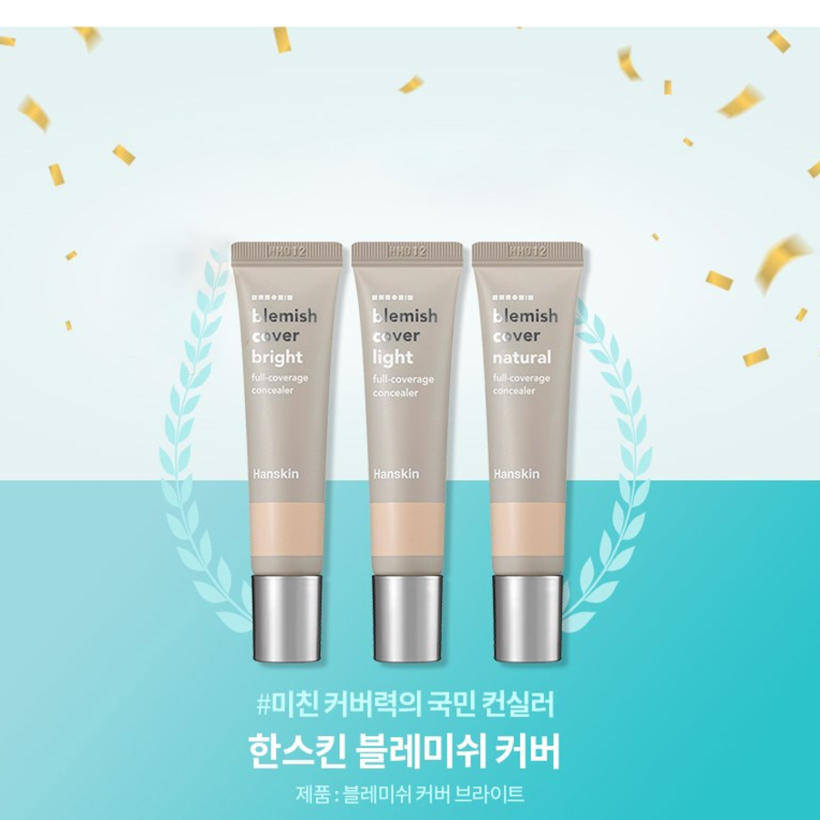Натуральный консилер Hanskin Blemish Cover, 12 г, яркий, 1шт