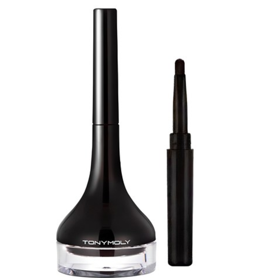 Гелевая подводка для глаз Tony Moly Back с длинной кисточкой, № 1, черная, 1шт (скидка-23%)