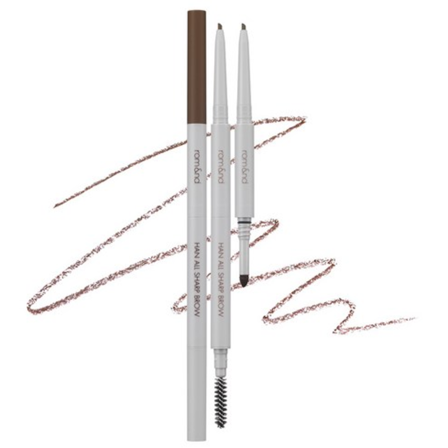 Rom&nd Han All Sharp Brow в оттенке W2 Mild Woody – карандаш для бровей с пудровым аппликатором, 0.05 г   1 шт (скидка -25%)