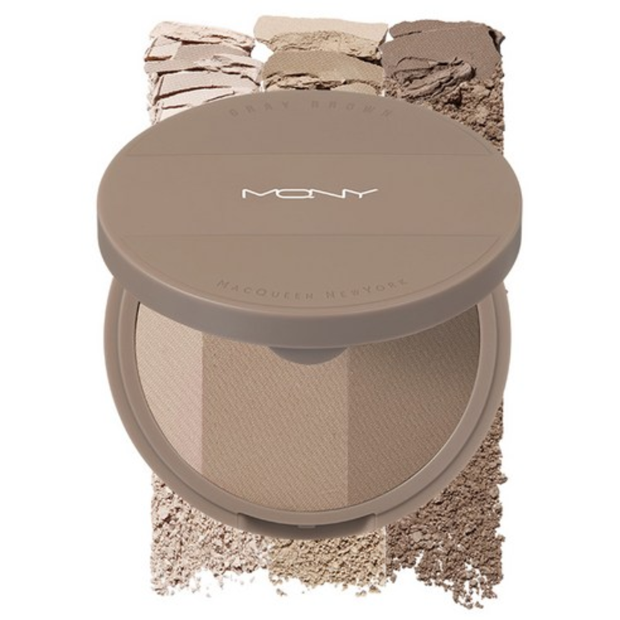 McQueen New York Fake Up 3-х цветная растушевка, 9 г, серо-коричневая, 1 шт (скидка -69%)