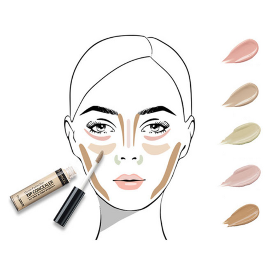 Консилер The Saem Cover Perfection Tip, персиково-бежевый, 6,5 г (скидка -8%)