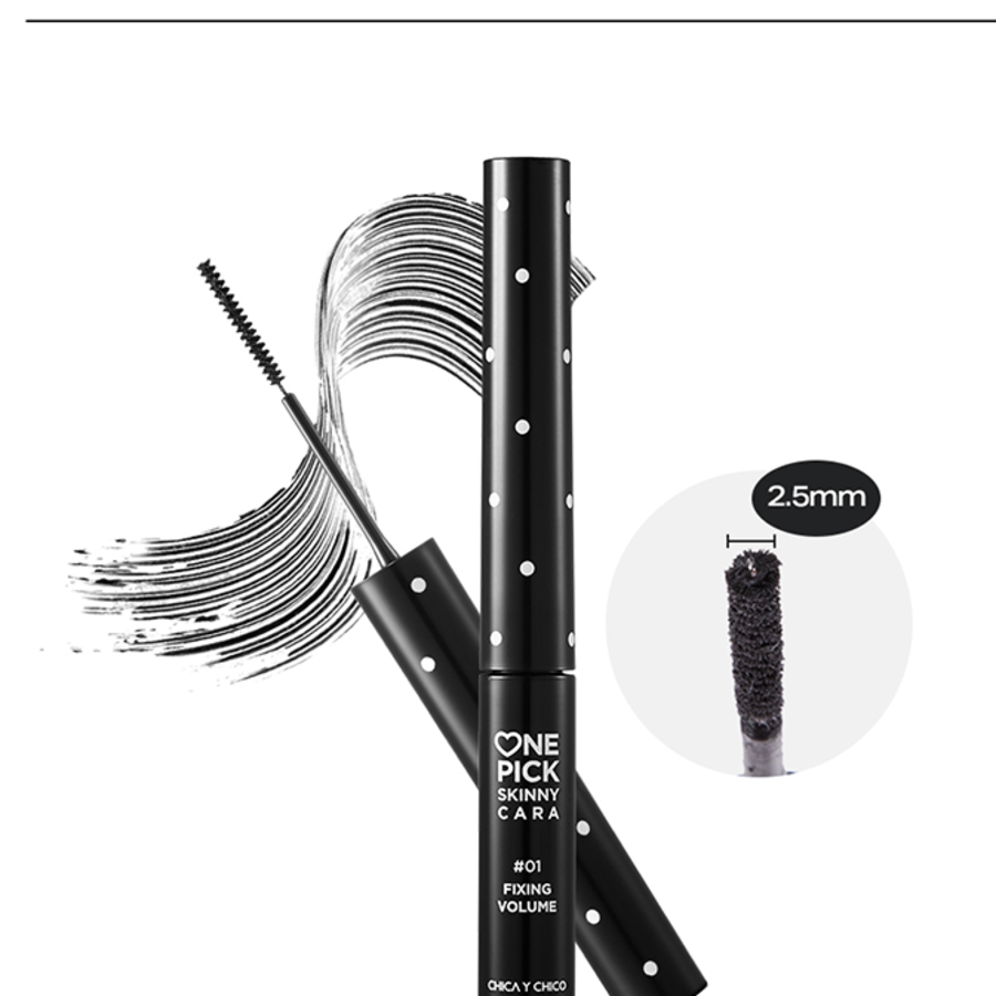 Тушь для ресниц Chikaichiko One Pick Skinny Cara, 3 г, 01, фиксирующий объем, 1 шт (скидка-12%)