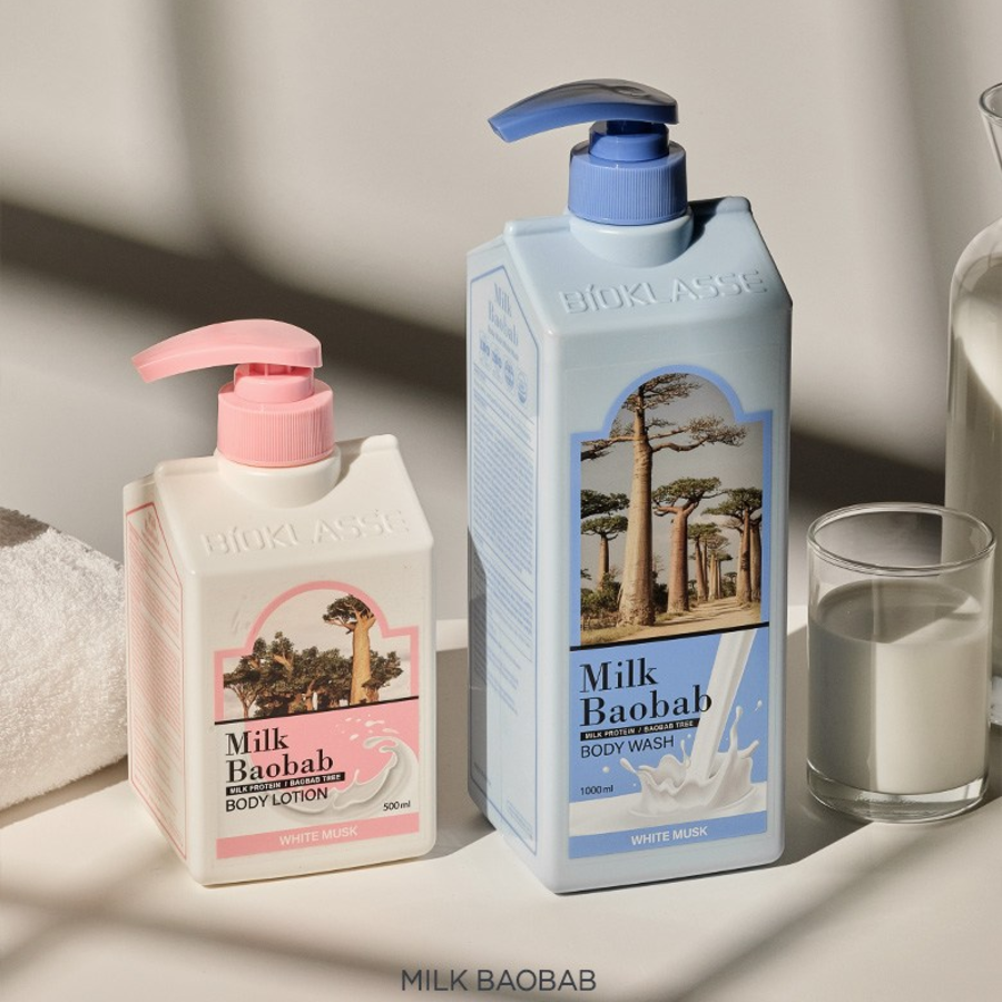 Гель для душа Milk Baobab с ароматом белого мускуса, 1л