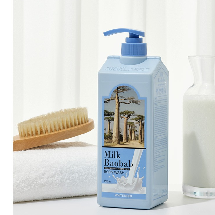Гель для душа Milk Baobab с ароматом белого мускуса, 1л