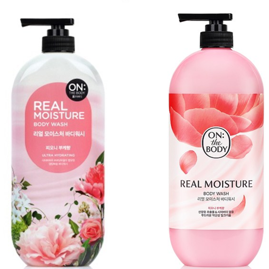 On the Body Real Moisture Гель для душа с ароматом букета пиона, 900 г