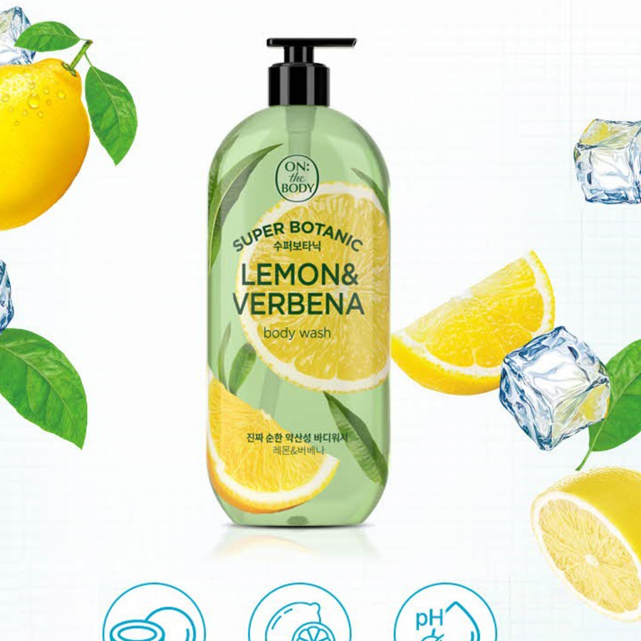 On the Body Super Botanic Гель для тела «Лимон и вербена», 900г