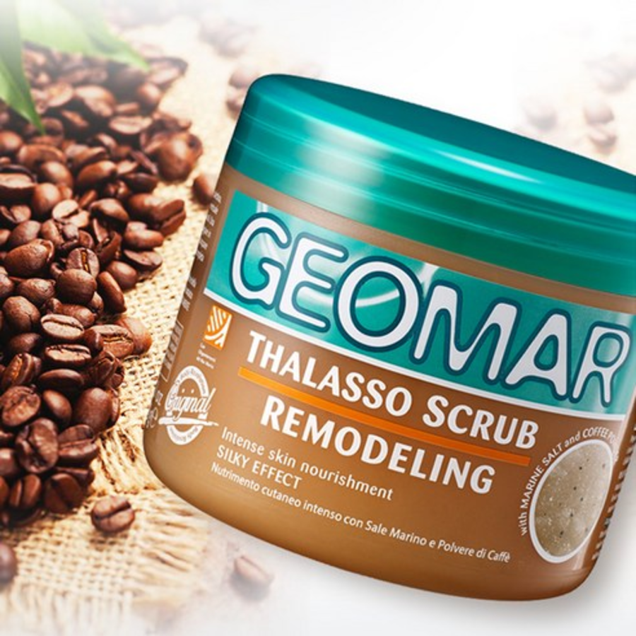 Восстанавливающий скраб для тела Geomar с ароматом ванили и масла ши, 600 г