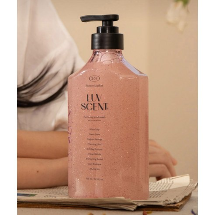 Светящийся скраб для умывания Flower Market с ароматом белого тюльпана, 500 мл