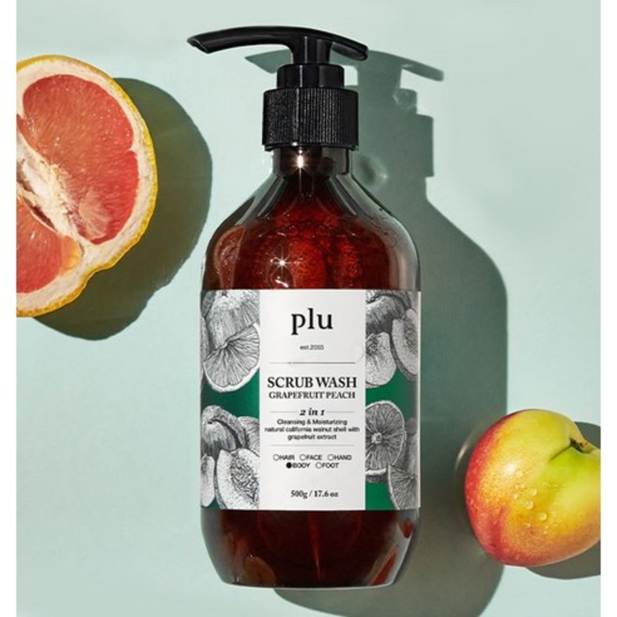 Скраб для тела  с ароматом грейпфрута и персика, PLU 500 г