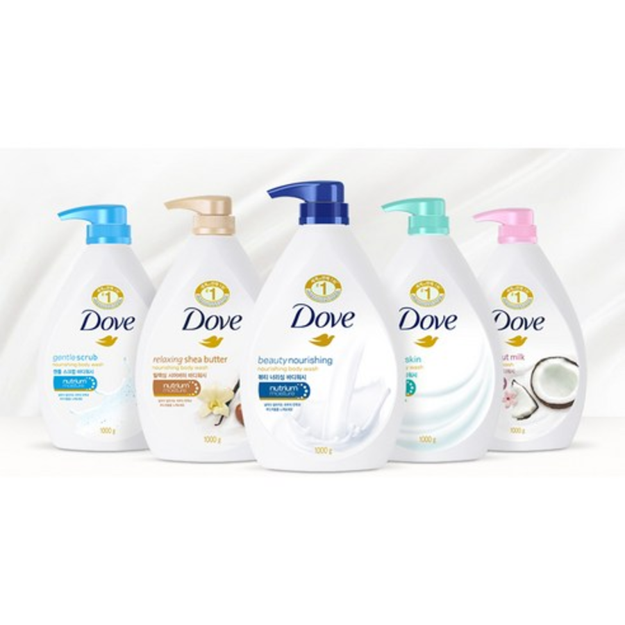 Dove Расслабляющее средство для мытья тела с маслом ши, 1 л