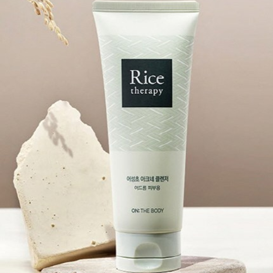 Очищающая пенка от прыщей On the Body Rice Therapy, 150 г
