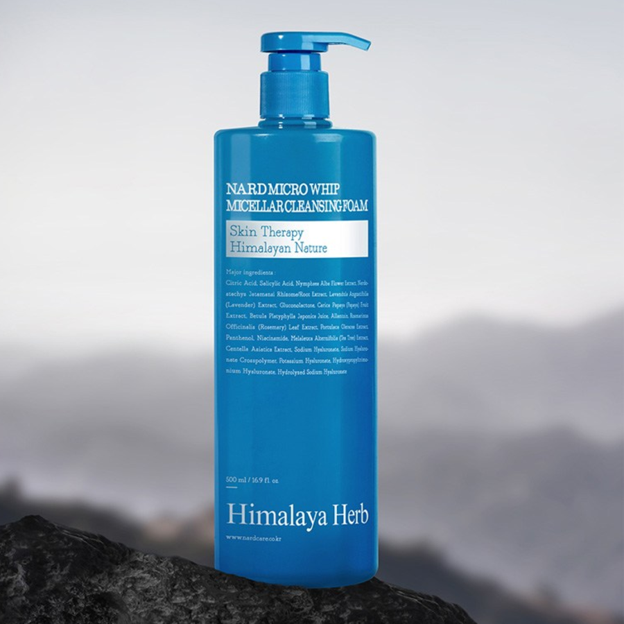 Мицеллярная очищающая пенка Nard Micro Whip Micellar Cleansing Foam, 500 мл