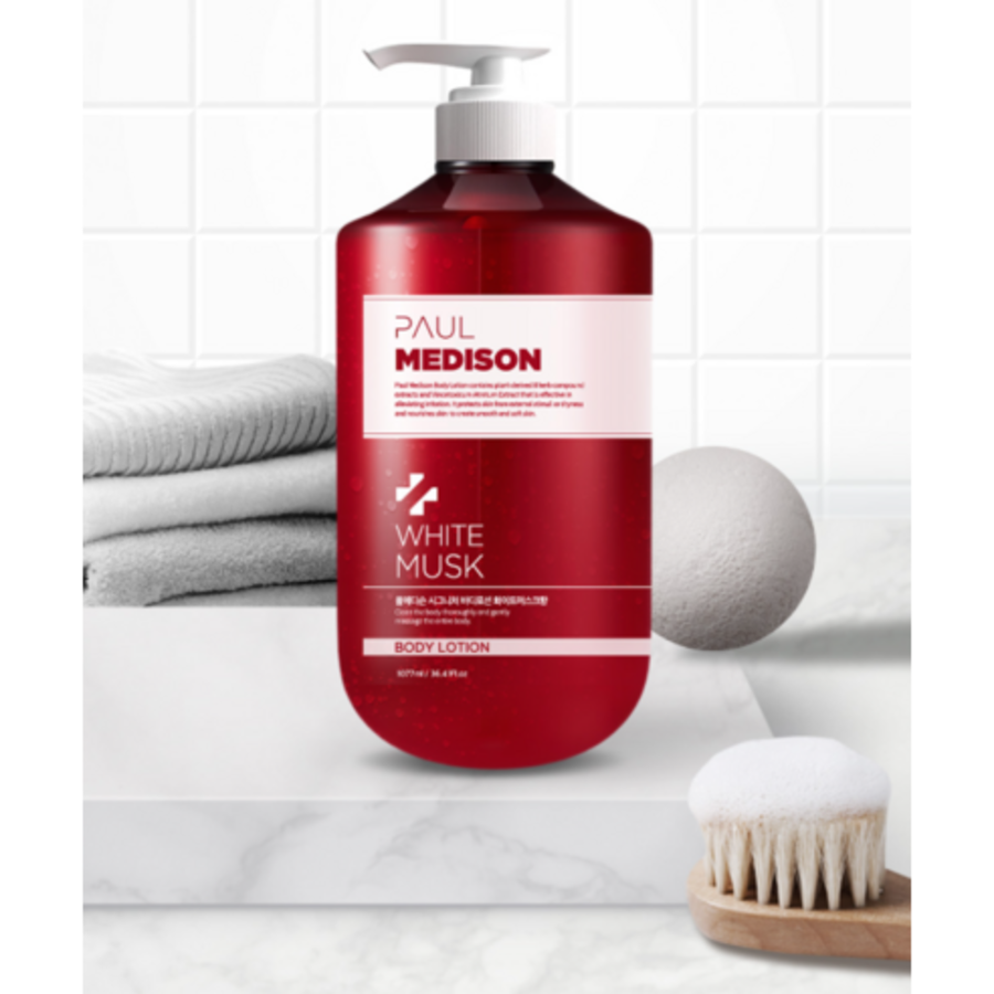 Фирменный лосьон для тела Paul Medison "Белый мускус", 1,077л