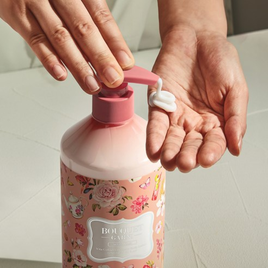 Парфюмерный лосьон для тела с коллагеном Bouquet Garni Vita Белый мускус, 750 мл