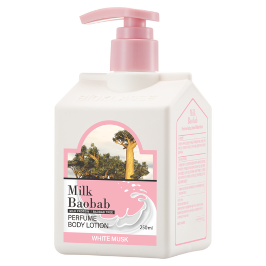 Молочный лосьон для тела с ароматом баобаба и белого мускуса, 250 мл