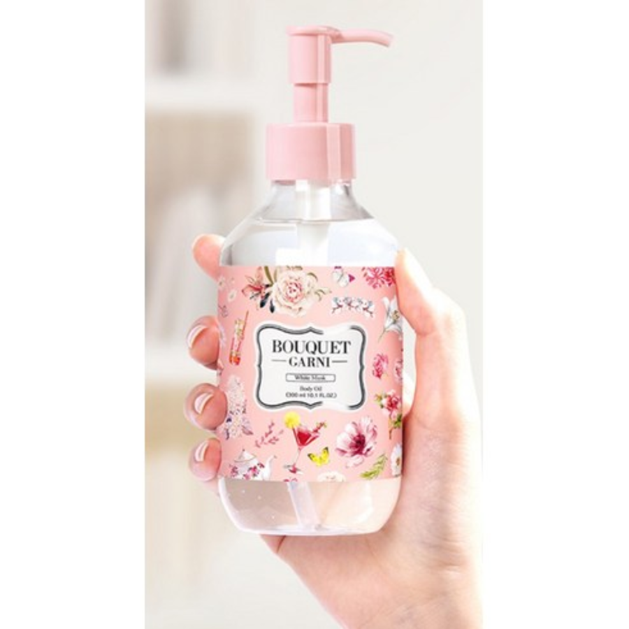 Увлажняющее масло для тела Bouquet Garni с ароматом белого мускуса, 300 мл