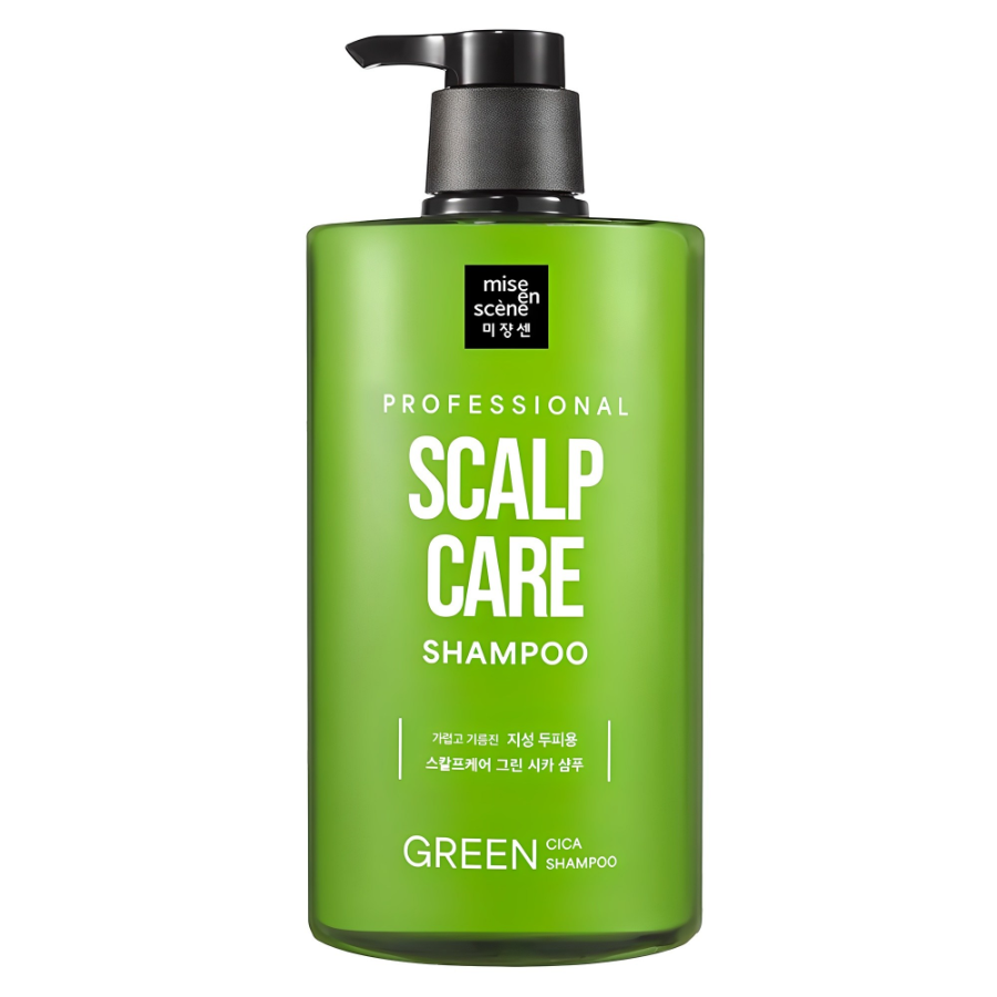 Мизансцена Scalp Care Scalp Care Green Cica Шампунь с зеленым цветочным ароматом, 1 л