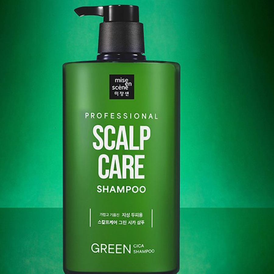 Мизансцена Scalp Care Scalp Care Green Cica Шампунь с зеленым цветочным ароматом, 1 л