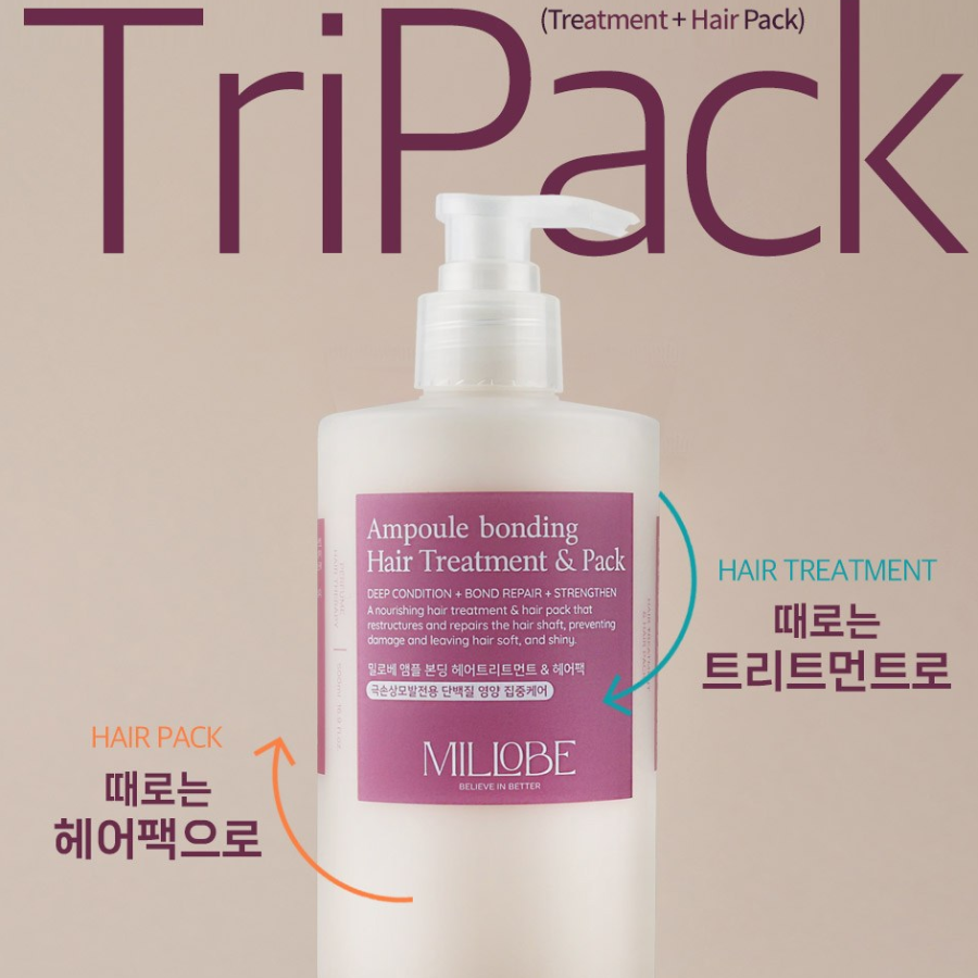 Средство для ухода за волосами и маска для волос Milove Ampoule Bonding, 500 мл