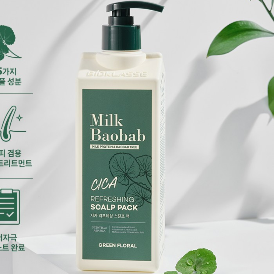 Освежающая маска для кожи головы Baobab Cica, 500 мл