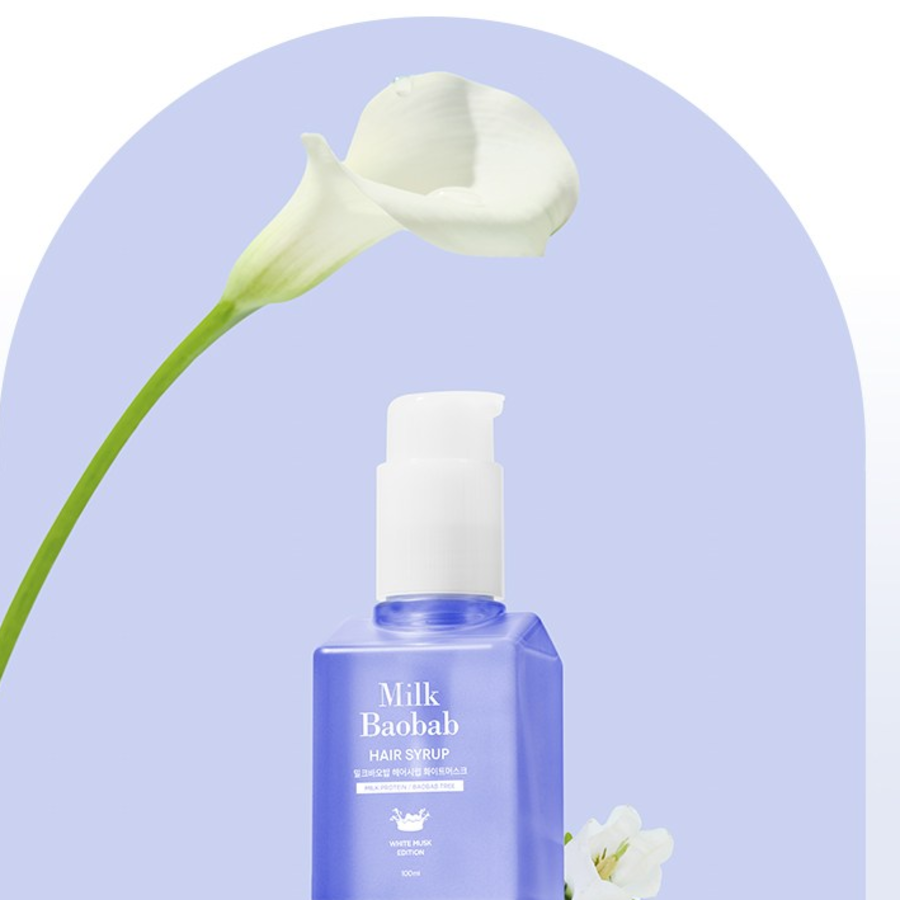 Сироп для волос «Молочный баобаб» Эссенция для волос с белым мускусом,100мл
