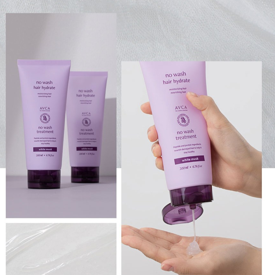 AVCA No-Wash Treatment Hair Pack White Musk, 200ml