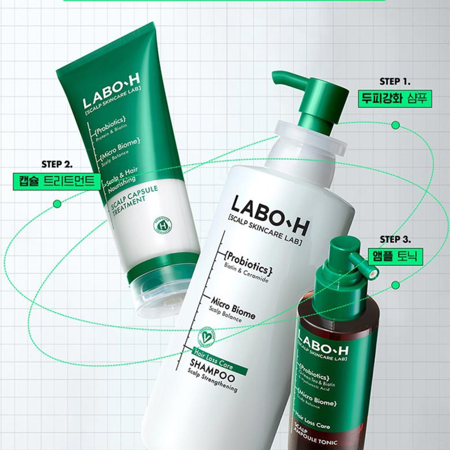 Labo H, капсулы для укрепления кожи головы, 220 мл, 1 шт (скидка-36%)