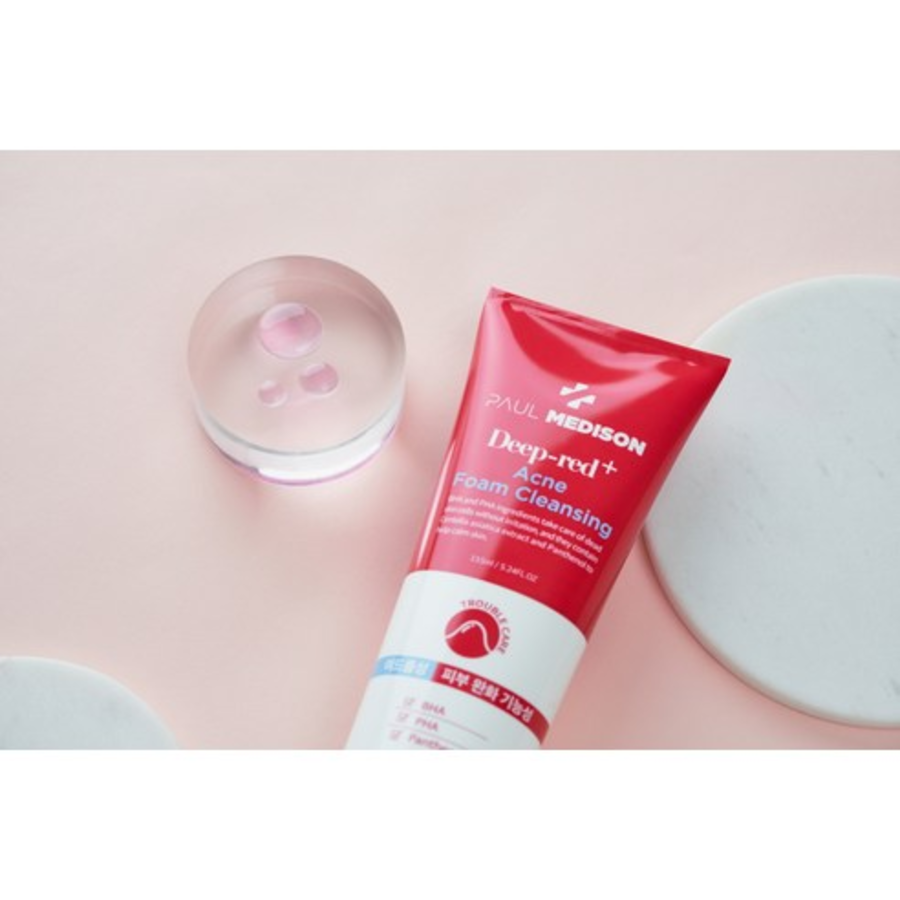 Пенка для умывания от прыщей Paul Medison Deep Red, 155 мл
