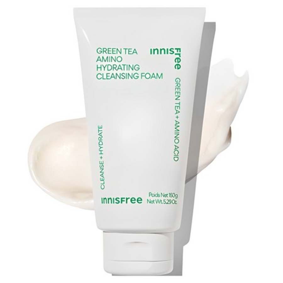 Увлажняющая пенка Innisfree New Green Tea Amino Moisture Cleansing Foam, 150 г (скидка -54%)