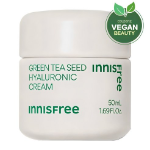 Увлажняющий крем с гиалуроновой кислотой из семян зеленого чая Innisfree New, 50 мл (скидка -40%)