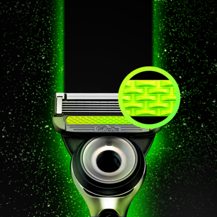 Бритвенная ручка Gillette Deep Cleansing Bar 1 штука + Бритвенное лезвие из 2 частей, 1 комплект