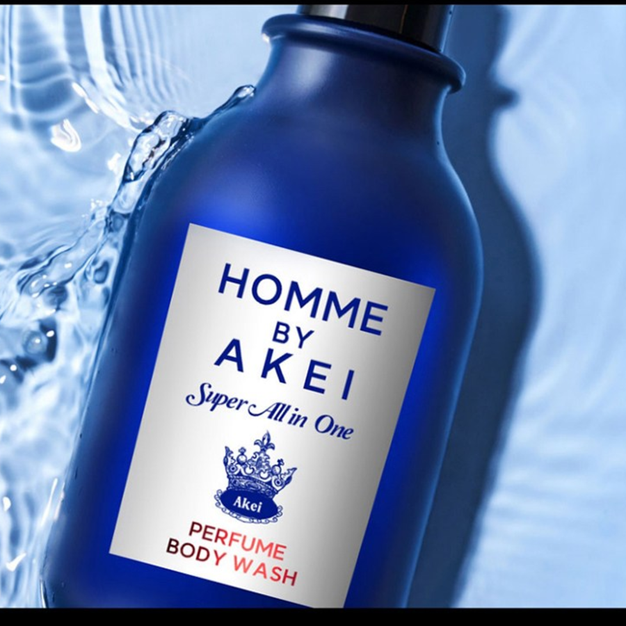 Akei Homme Super All-in-One гель для душа с ароматом сенсеферомонов и шариками для душа, 550 мл, 1 комплект(скидка-73%)