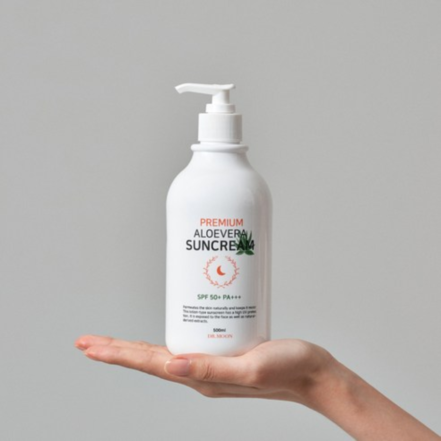 Солнцезащитный крем DR MOON Premium с Алоэ Вера SPF50+ PA+++, 500 мл