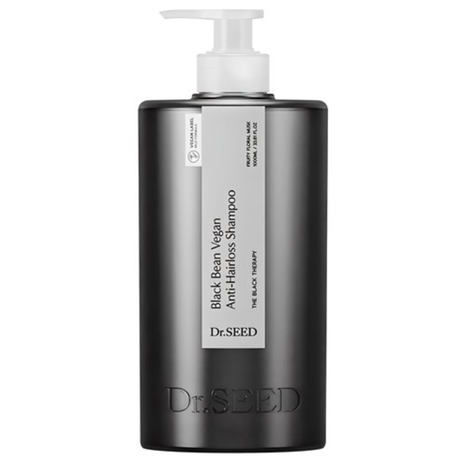 Веганский шампунь против выпадения волос Dr. Seed Black Bean Фруктово-цветочный мускусный, 1 л (скидка -49%)