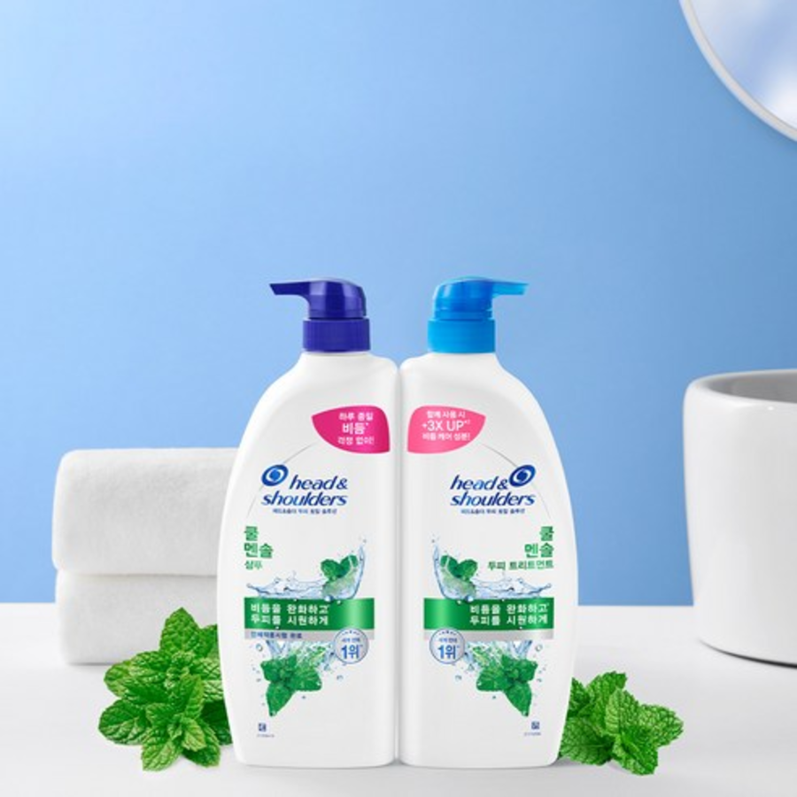 Прохладный ментоловый шампунь Head & Shoulders, 850 мл, 1 шт (скидка -5%)