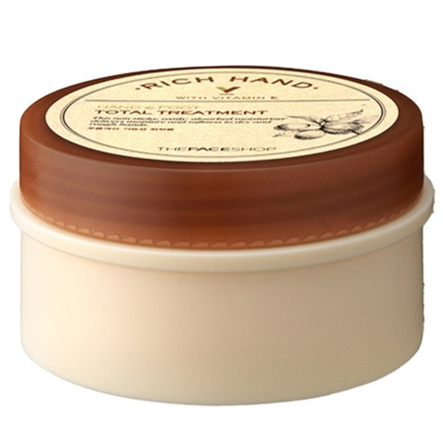 The Face Shop Rich V & Foot Total Treatment Крем для рук с ореховым ароматом, 120 мл